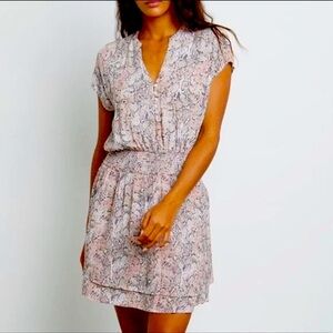 Rails pink and grey snakeskin mini dress /med/